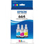 Epson pack tinta T664 4 negro, cyan, magenta, amarillo