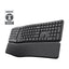 Trust teclado inalambrico multidispositivo ergonomico keyra us