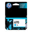 HP cartucho de tinta cián ink advantage 670 CZ114AL