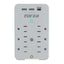 Forza protector 6 tomas montaje en pared FWT-631USBC