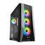 CASE GAMING RGB SHARKOON TG7M MID TOWER VENTILADORES 4 DE 120MM CON VIDRIO LATERAL Y MALLA FRONTAL4044951035069 - NEGRO
