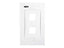 Nexxt placa montaje blanca 2 puertos AW160NXT02