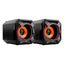 Parlante Argom volcano bass bluetooth ARG-SP-1049BK negro naranja
