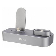 CARGADOR INALAMBRICO IPHONE 2 EN 1 BLANCO