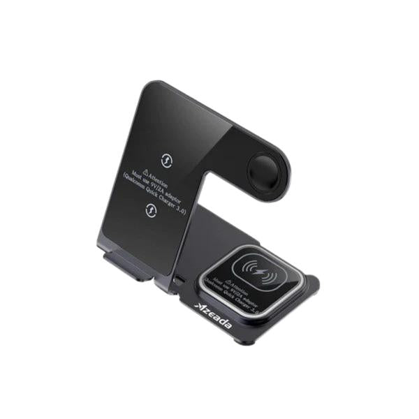 CARGADOR INALAMBRICO IPHONE 2 EN 1 BLANCO