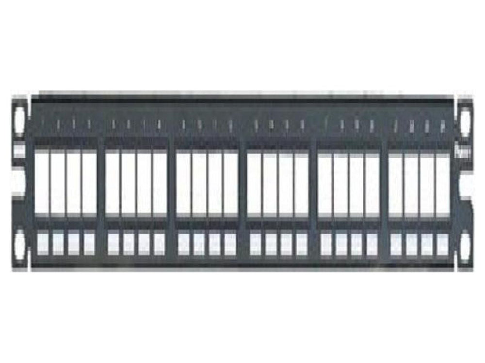 Vista frontal del Patch Panel Panduit NKPP24FMY color negro