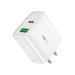 CUBO CARGADOR COMPACTO 2 TIPO C 35W IPHONE BLANCO