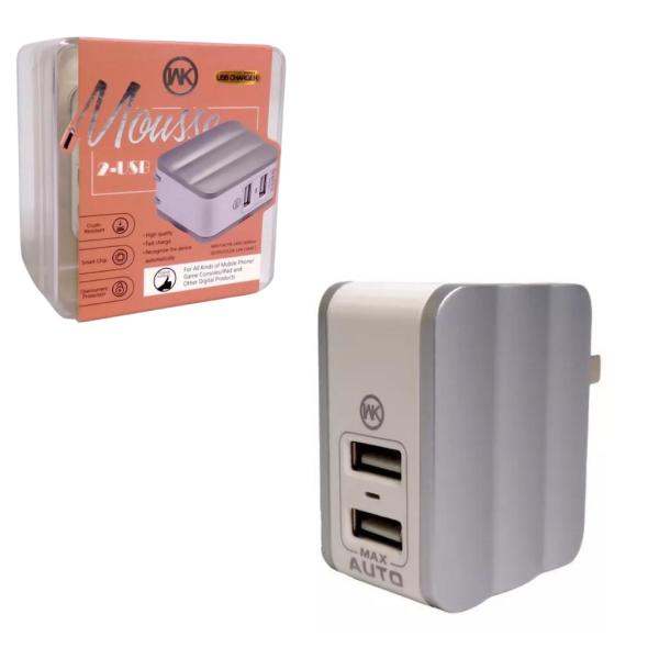 CUBO CARGADOR COMPACTO 2 TIPO C 35W IPHONE BLANCO