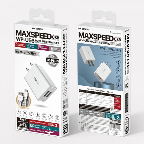 CUBO CARGADOR COMPACTO 2 TIPO C 35W IPHONE BLANCO