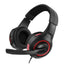 Headset Eagle Warrior Echo USB 3.5mm con Microfono Negro/Rojo