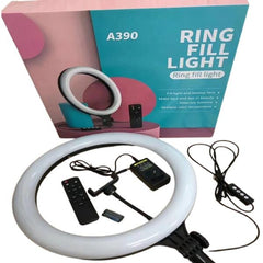 ARO DE LUZ CON CONTROL REMOTO A390 38CM