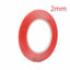 Sunshine cinta adhesiva doble cara 2 mm roja