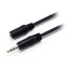 Amely cable extensor 3.5 mm macho hembra 2M negro