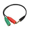 Amely cable adaptador audio 3.5 mm macho a 2 hembra