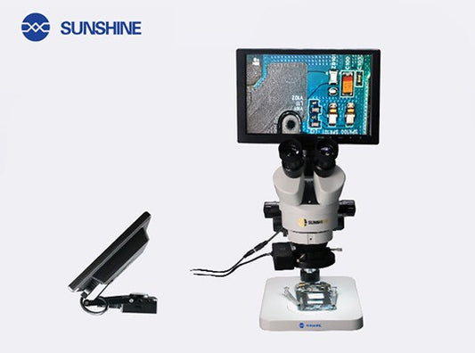 MICROSCOPIO CON LAMPARA Y CAMARA LED MICROSCOPIO SZM45T-B1-1600S SUNSHINE