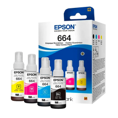 Tinta Epson T664520-4P para recarga de impresoras
