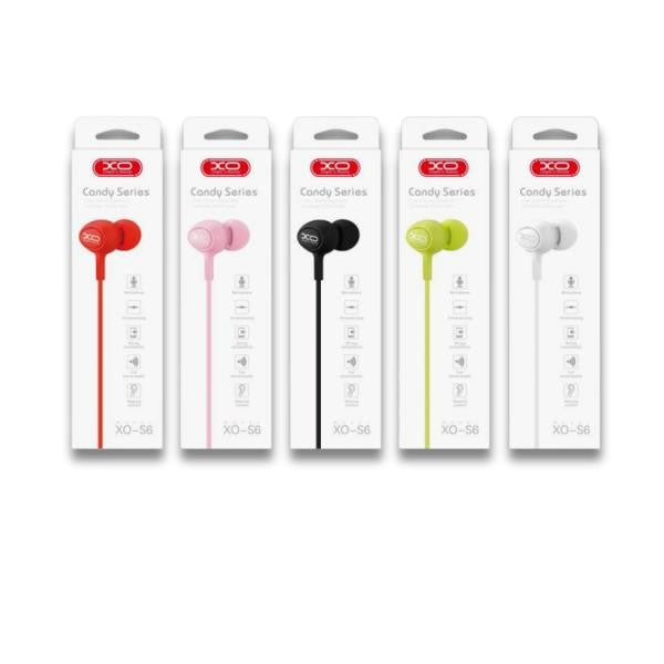 AUDIFONOS 3.5 MODELO S6 CANDY XO NEGRO