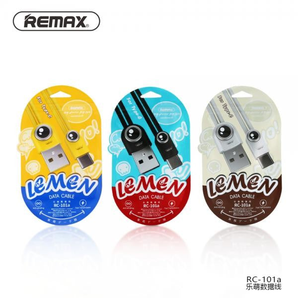 CABLE USB TIPO C RC-101A LEMEN REMAX NEGRO