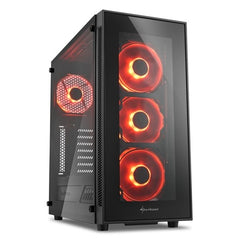 CASE GAMING RGB SHARKOON TG5 VENTILADORES 4 DE 120MM CON VIDRIO LATERAL Y FRONTAL 4044951020560
