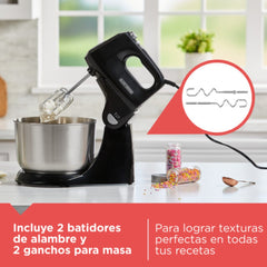 Black Decker batidora 250W tazon vidrio y inox- MX9125-1BDLA