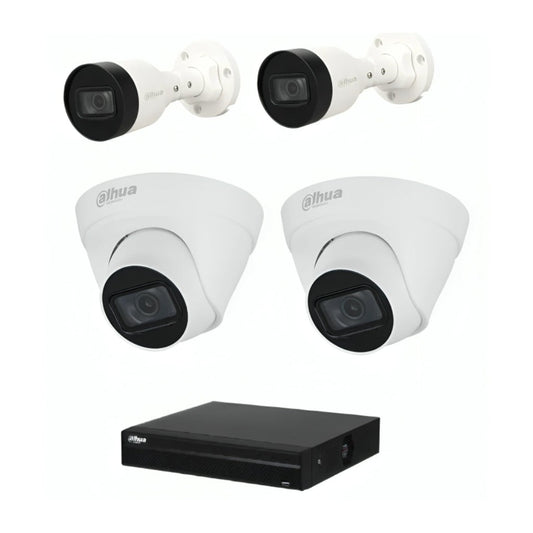 Dahua kit camaras 4Ch NVR - 1.0.01.04.37133-0002