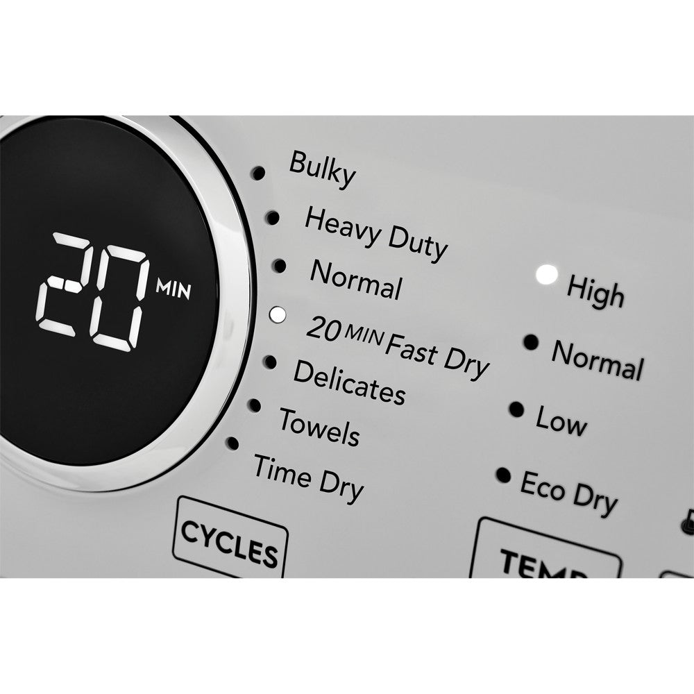 Frigidaire secadora carga frontal gas premium care blanca 21 Kg FDGX22E4EW