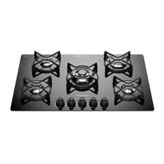 Frigidaire plantilla de gas 30" vidrio templado empotrable 5 quemadores FTGC3050VB