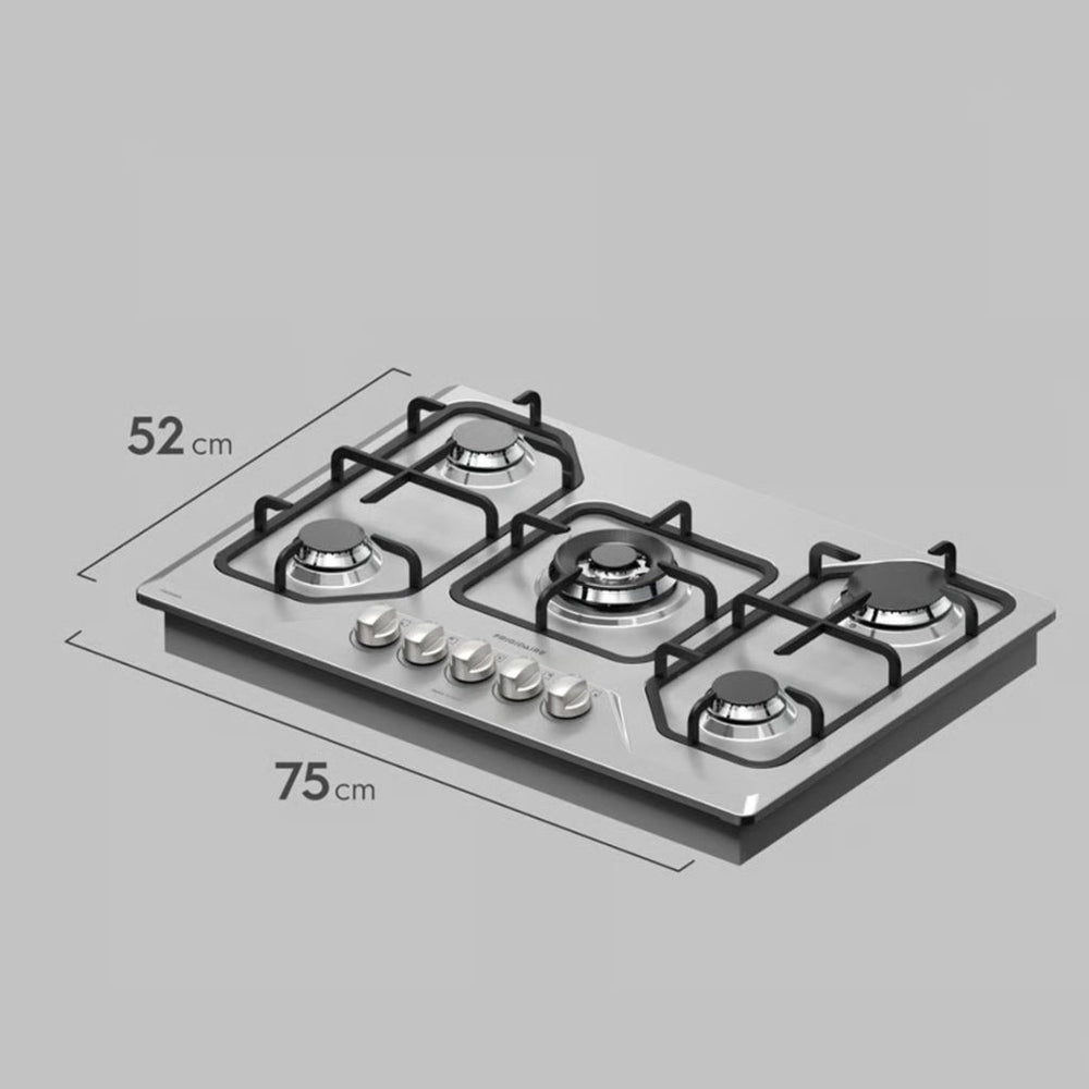 Frigidaire plantilla de gas 30" empotrable 5 quemadores FTGC3050XS