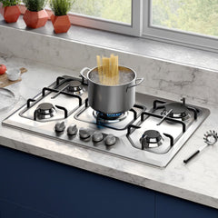 Frigidaire plantilla de gas 30" empotrable 5 quemadores FTGC3050XS