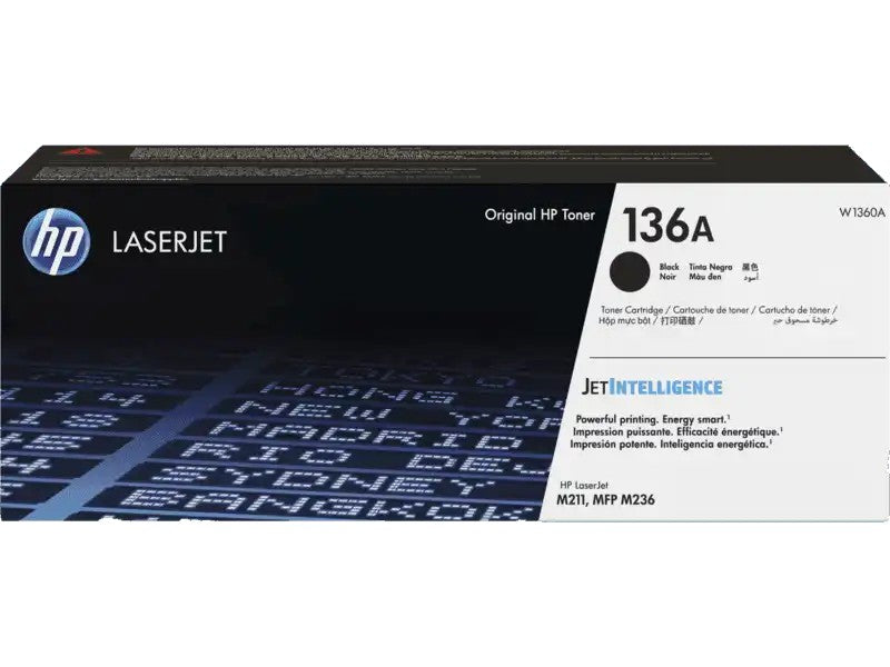 HP toner 136A negro LaserJet toner-W1360A