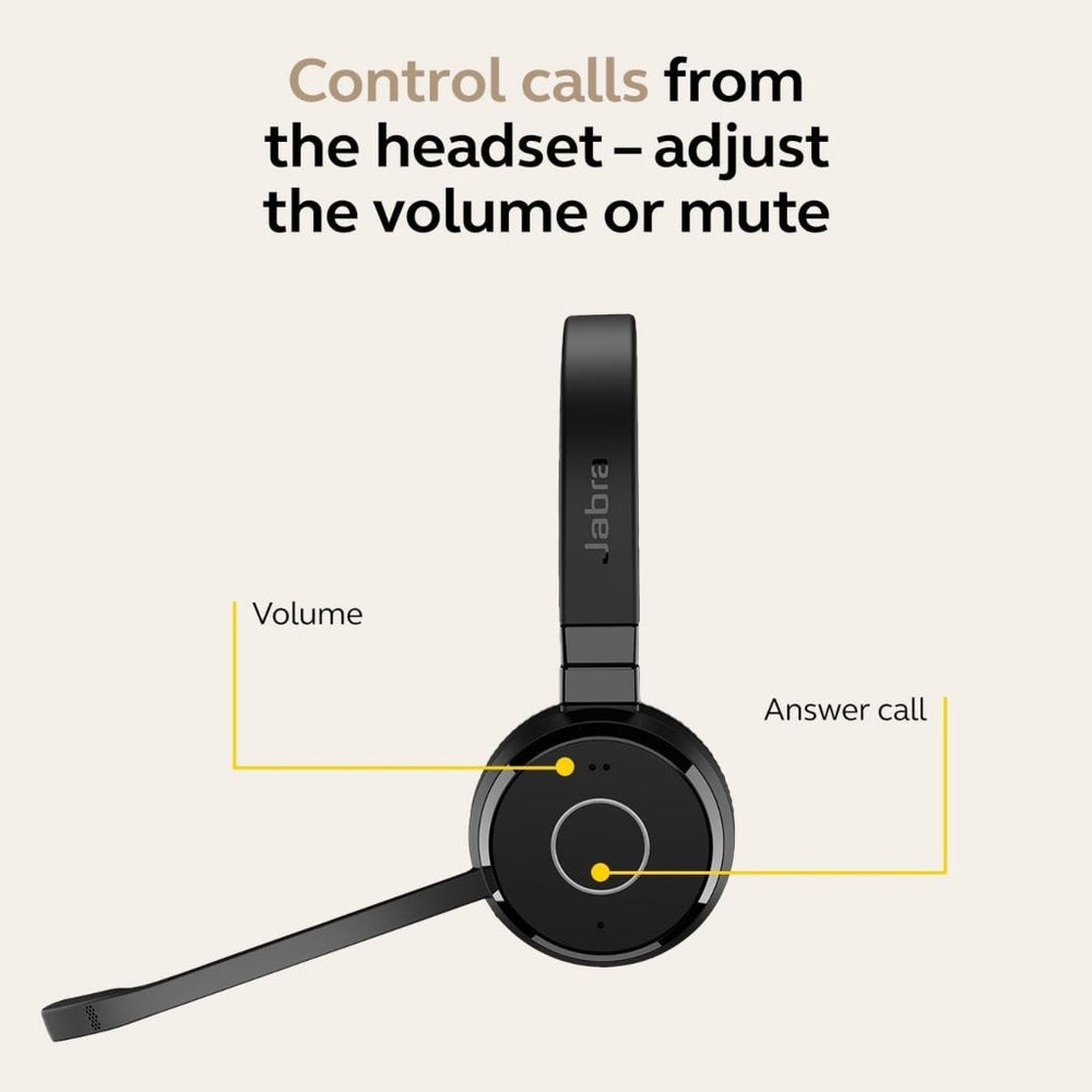 HEADSET JABRA EVOLVE 65 TE 380A MS DUO