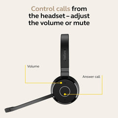 HEADSET JABRA EVOLVE 65 TE 380A MS DUO