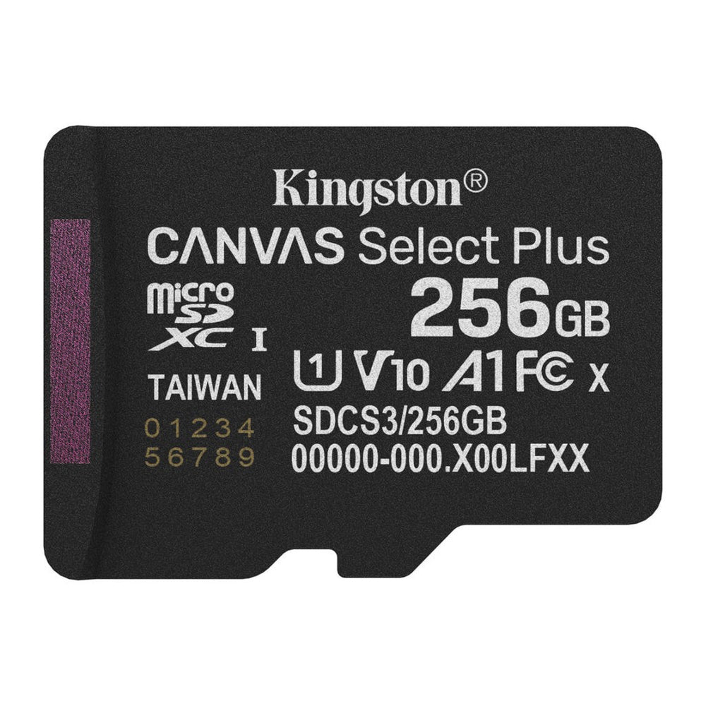 Kingston tarjeta de memoria Micro SD canvas select plus c/adaptador - SDCS3/256GB