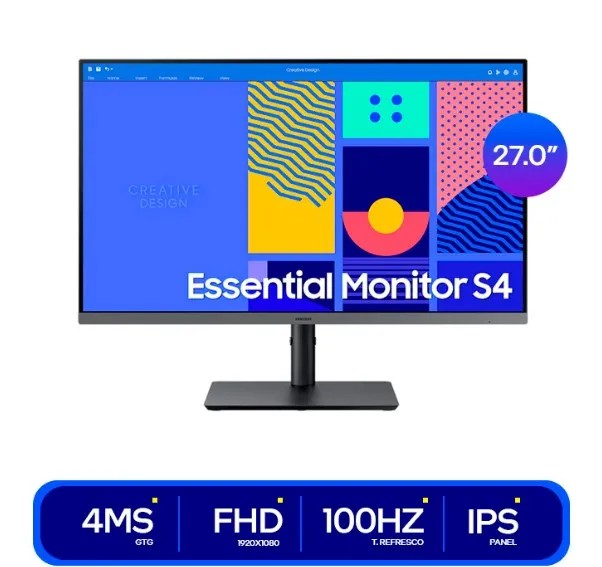 MONITOR PLANO 27” SAMSUNG FHD HDMI/VGA/DISP
