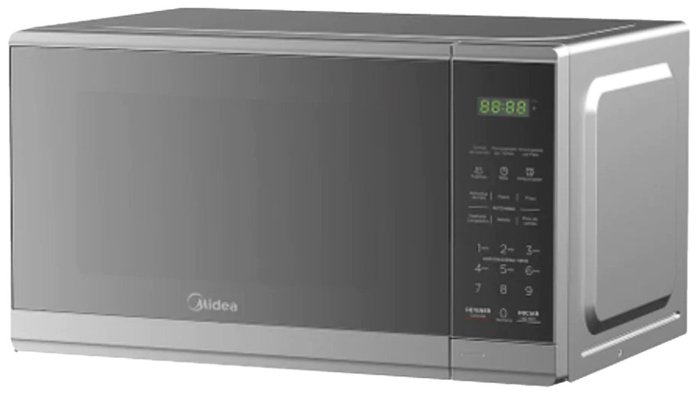 Midea microondas 0.7Pc puerta acabado espejo gabinete Gris-B MMDF07S2MG