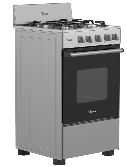 Midea cocina a gas 20 pulgadas 4 quemadores hierro fundido MGS20F0BKAGG-CA