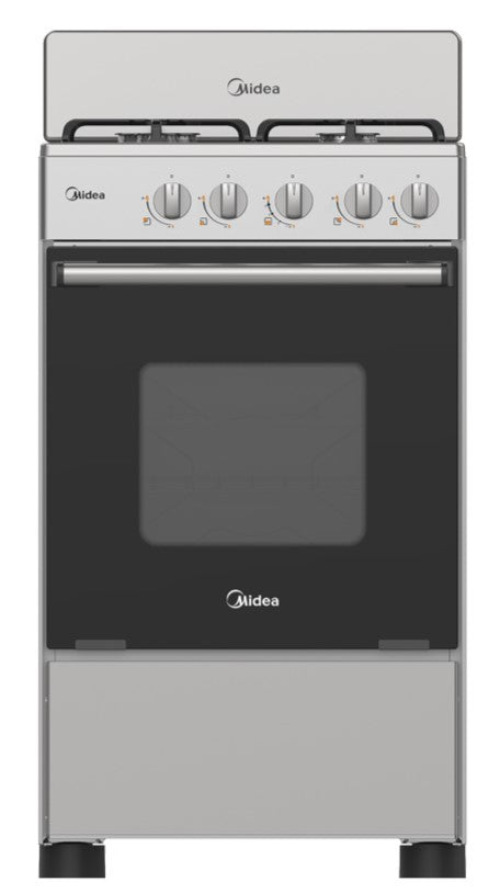 Midea cocina a gas 20 pulgadas 4 quemadores hierro fundido MGS20F0BKAGG-CA