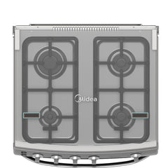 Midea cocina a gas 24 pulgadas 4 quemadores hierro fundido MGS24F1LGAGG-CA