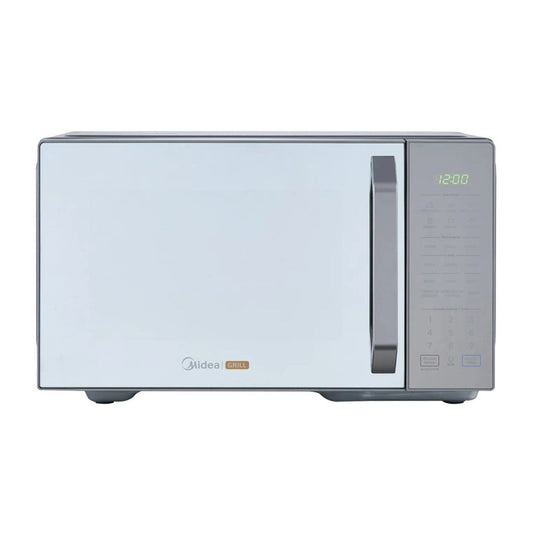 Midea microondas 1.1pc puerta acabado espejo gabinete gris con grill MMDXG11S2MG