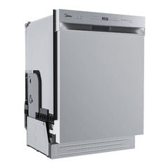 Midea lavaplatos empotrable 14 servicios color silver MDWPS1401KSS