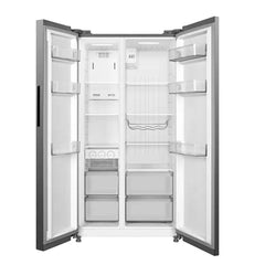 Midea refrigerador 20 pc color acero side by side inverter MDRS710FGM46