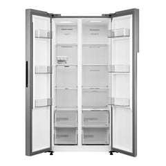 Midea refrigerador 16 pc color acero side by side inverter MDRS619FGM46