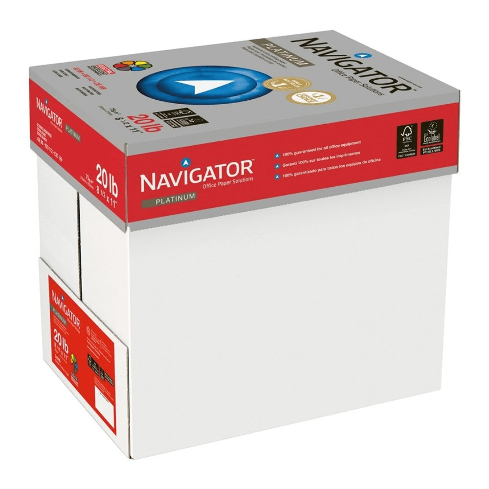 Navigator eco caja 10 und resma 8 1/2 x 11 bond 18 Lb 500 H 70grs NEC0700010