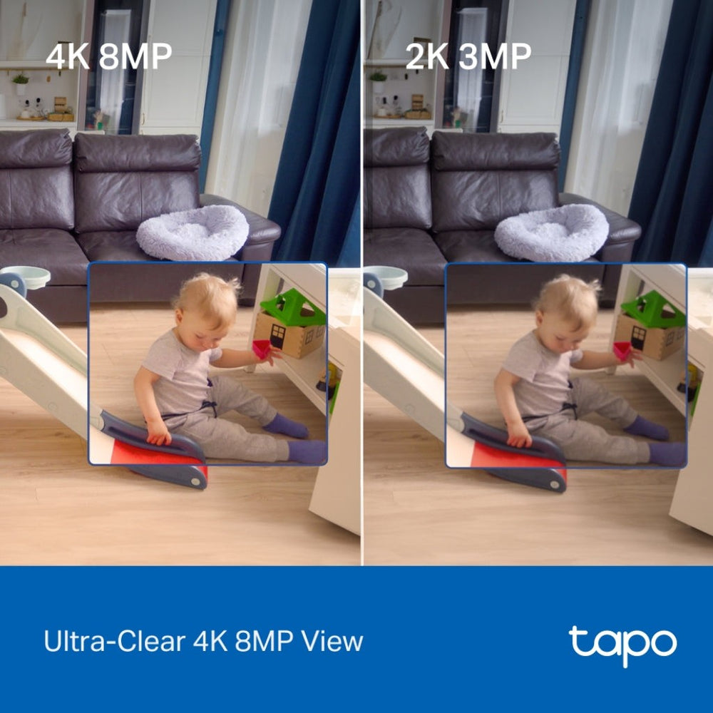 TP Link camara devVigilancia Wi-Fi Inteligente Tapo C260, rotacion 360º, 4K 8MP, detección IA, reconocimiento facial, vision nocturna - Tapo C260