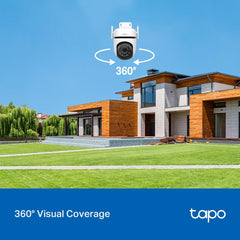 TP-link camara de vigilancia Wi-Fi para exteriores con vision nocturna a color y detección IA Avanzada - Tapo C520WS