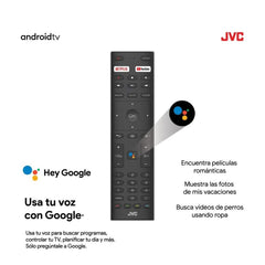 JVC televisor 50" resolucion 4K google tv os-LT-50KB538
