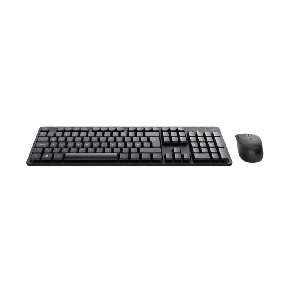 Trust combo teclado y mouse inalambrico silencioso TKM-360 en español - 25356 CAJA MARRÓN