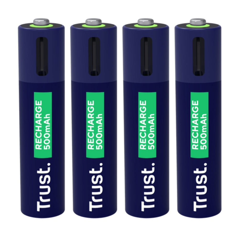 Trust pilas AAA recargables en USB-C 4 pack - 25671