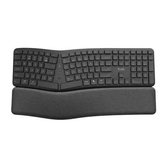 Trust keyra teclado inalambrico multidispositivo ergonomico - 25704