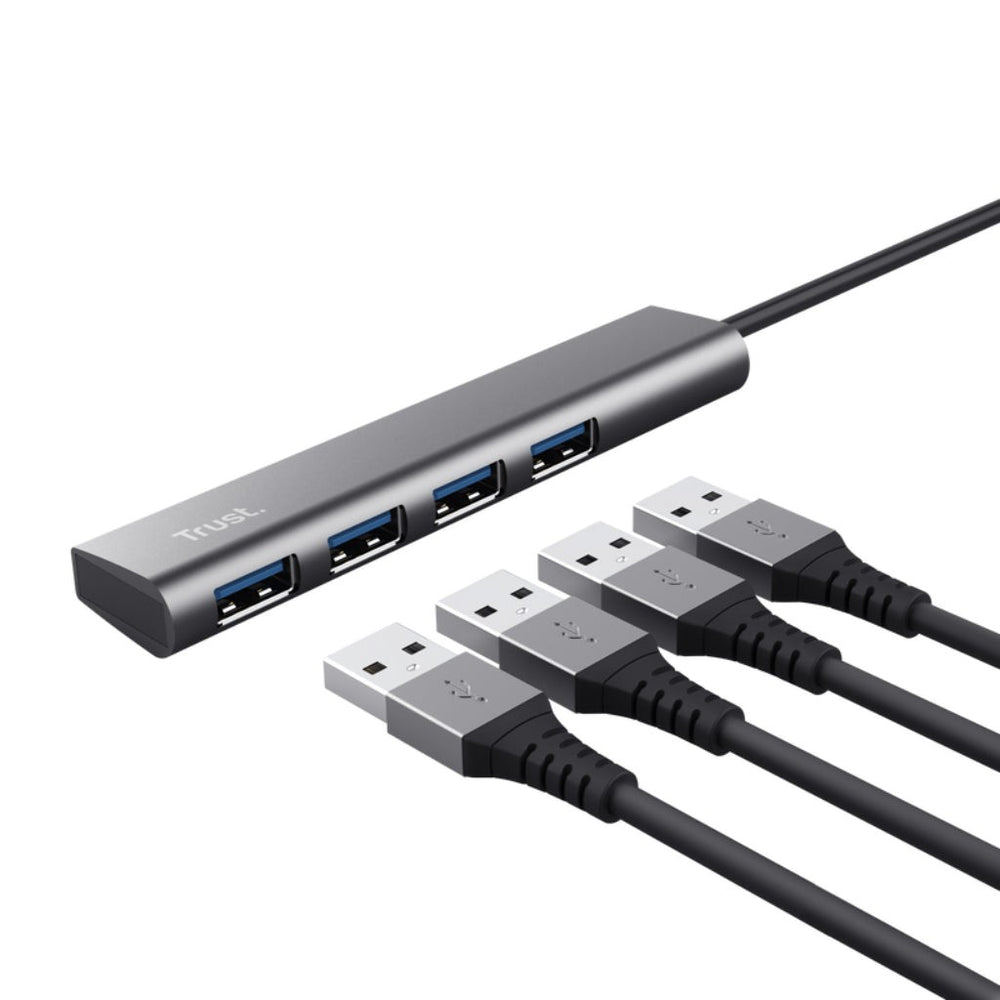 Trust adaptador USB-C 4 puertos USB-A 5 gbps puerto USB-C - 24948